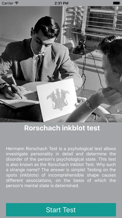 Inkblot Rorschach Test Screenshots