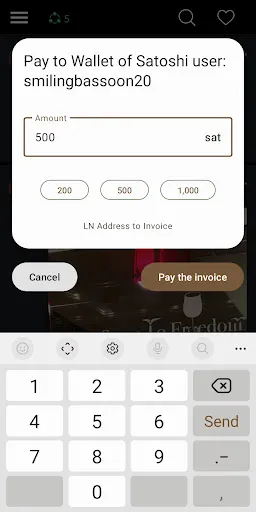 تصاویر Lightning Address to Invoice