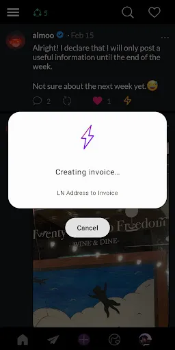 تصاویر Lightning Address to Invoice