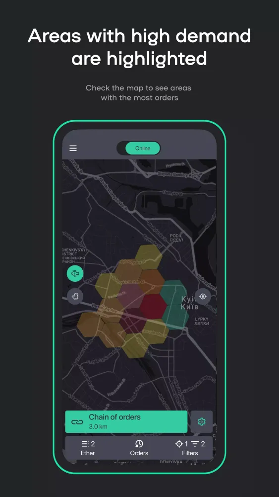 Screenshot di Uklon Driver