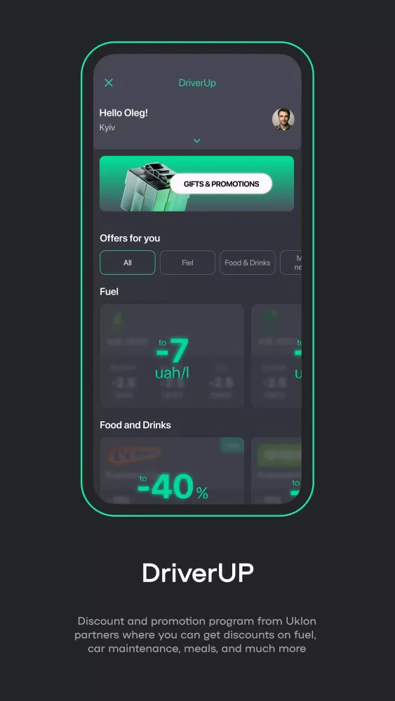 Screenshot di Uklon Driver