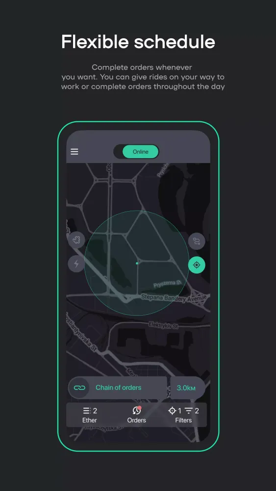 Screenshot di Uklon Driver