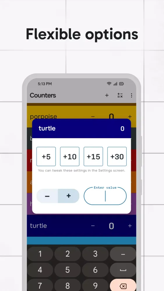 Capturas de tela do Score Counter