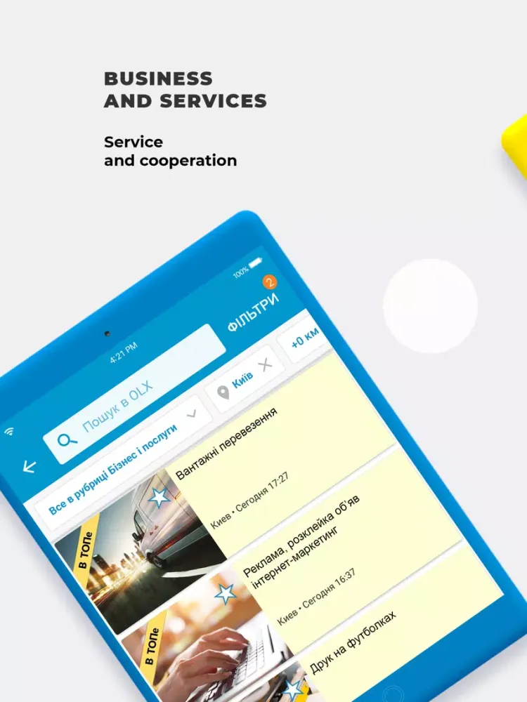 OLX.ua - Работа и Недвижимость iPad  سکرین شاٹس