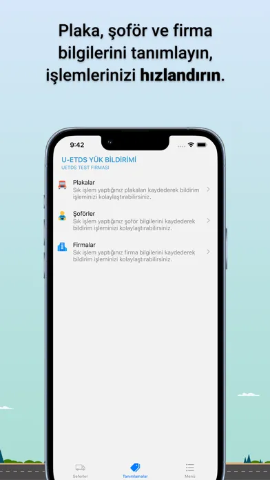 Screenshot di UETDS Yük Bildirimi