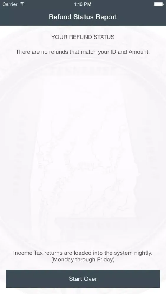 My AL Refund Screenshots