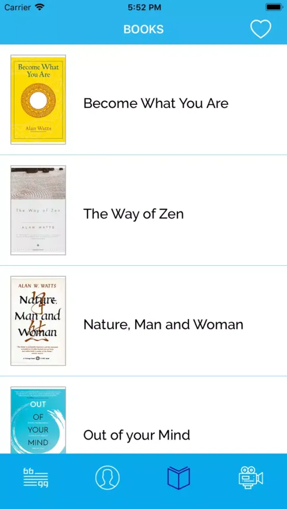 Capturas de tela do Alan Watts Wisdom