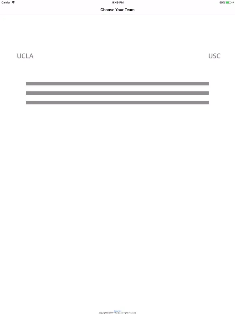 Capturas de tela do UCLAUSC iPad 