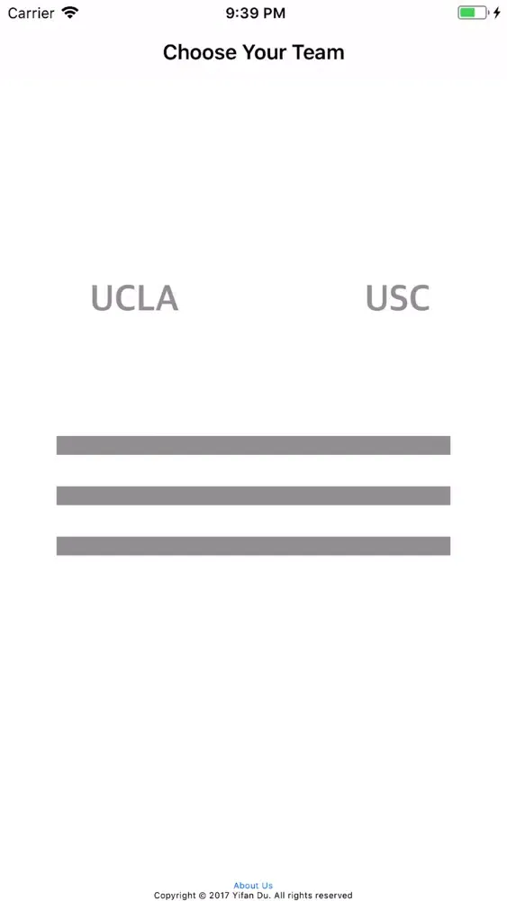 Capturas de tela do UCLAUSC