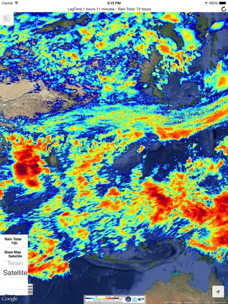Zrzuty ekranu RainMapper iPad 