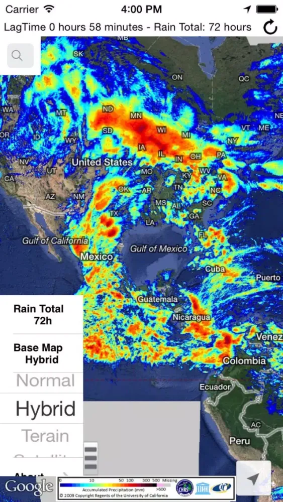 Zrzuty ekranu RainMapper