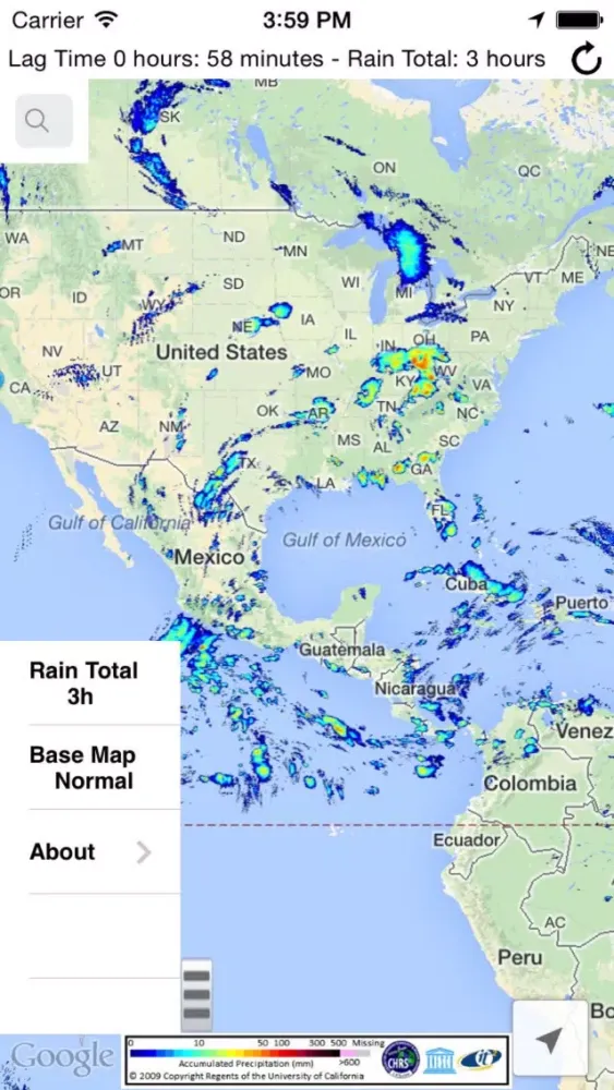 Zrzuty ekranu RainMapper