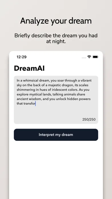 Ảnh chụp màn hình của DreamAI: Dream Interpreter AI