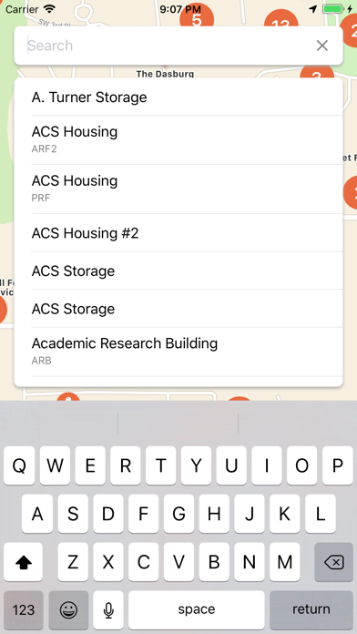 UF Campus Maps स्क्रीनशॉट