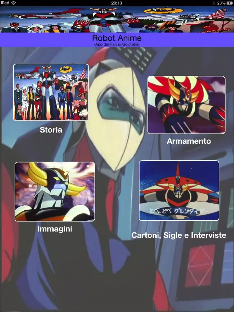 Robot Anime iPad  스크린샷