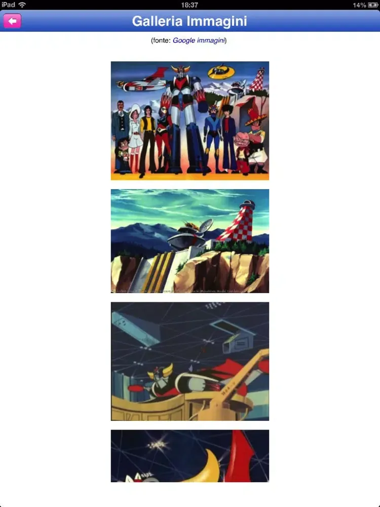 Robot Anime iPad  스크린샷