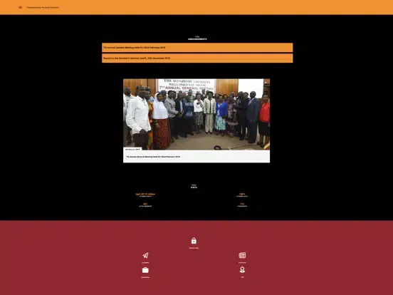 Parliamentary Pension Scheme iPad  Screenshots