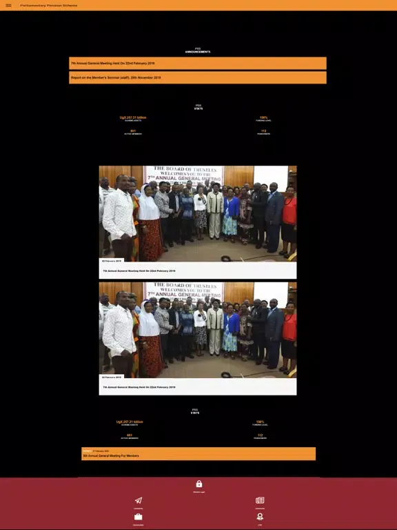 Parliamentary Pension Scheme iPad  Screenshots