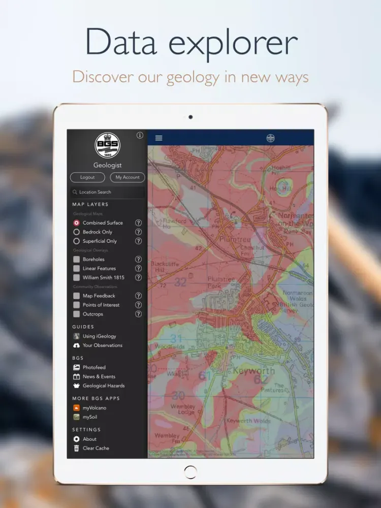 iGeology iPad  Screenshots
