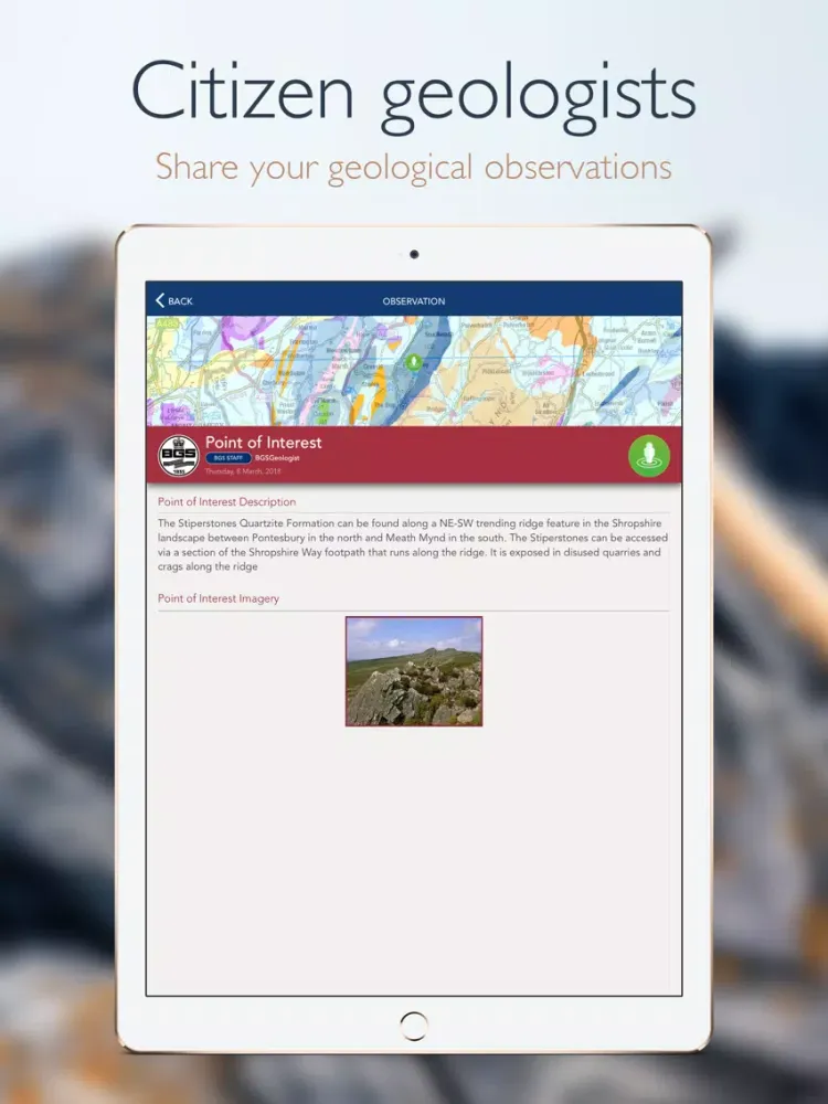 iGeology iPad  Screenshots