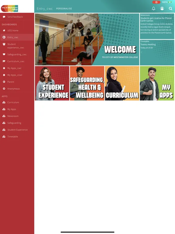 CWC MyDay iPad  স্ক্রিনশট