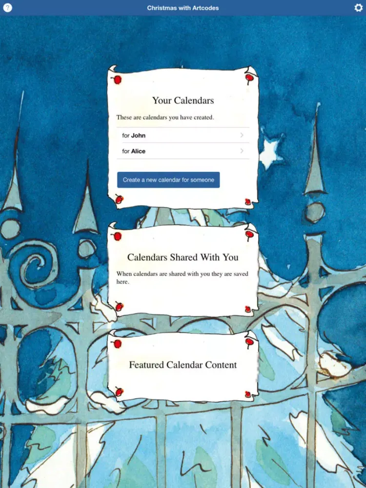 Tangkapan layar Christmas with Artcodes iPad 