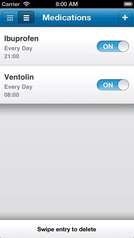 Zrzuty ekranu DoseBox – Medication Diary and Reminders