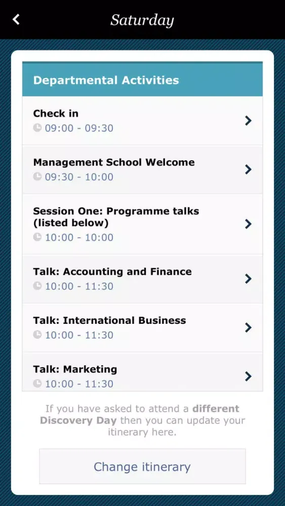 UoL Applicant Discovery Days स्क्रीनशॉट