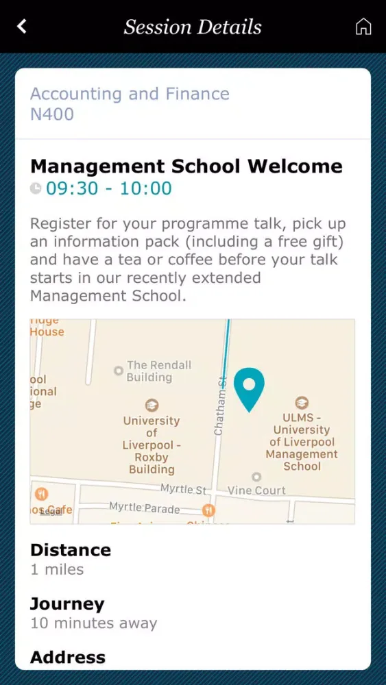 UoL Applicant Discovery Days स्क्रीनशॉट