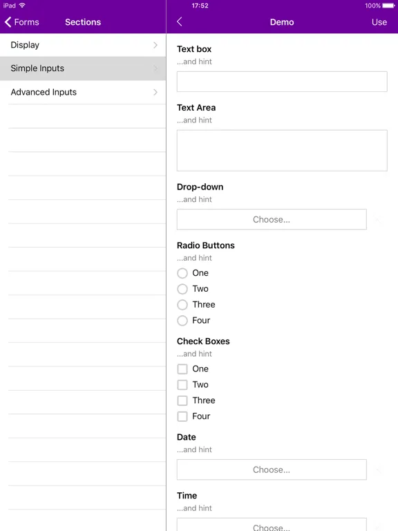 تصاویر UoM eForms iPad 