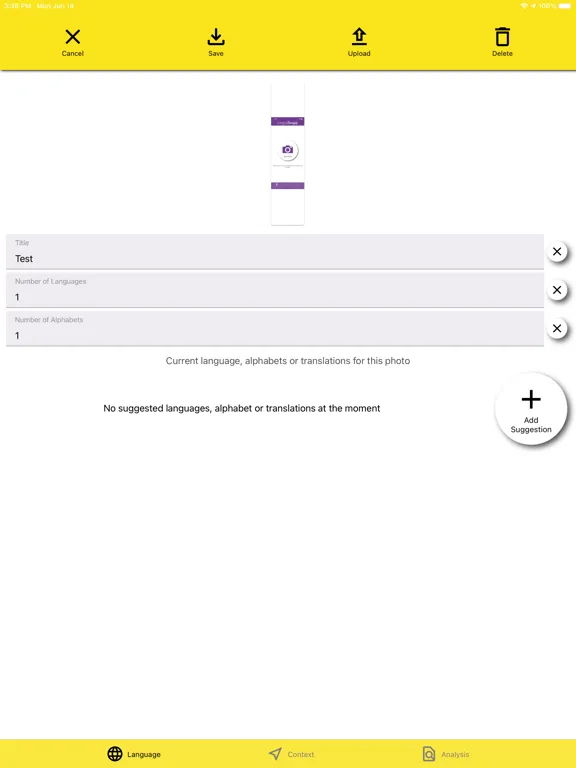 Zrzuty ekranu LinguaSnapp Jerusalem iPad 