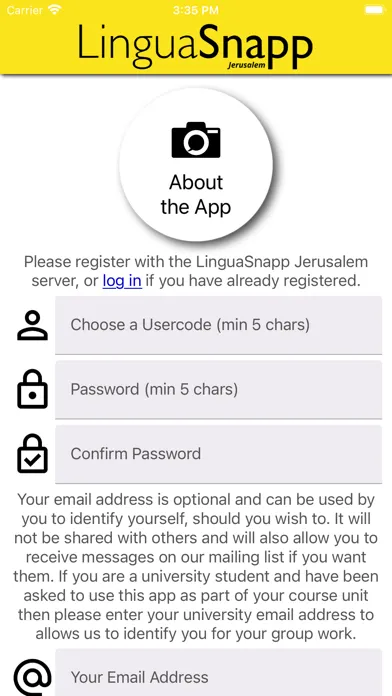 Zrzuty ekranu LinguaSnapp Jerusalem