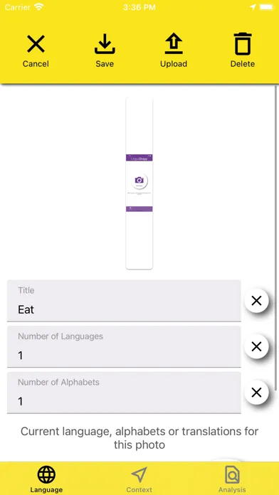Zrzuty ekranu LinguaSnapp Jerusalem