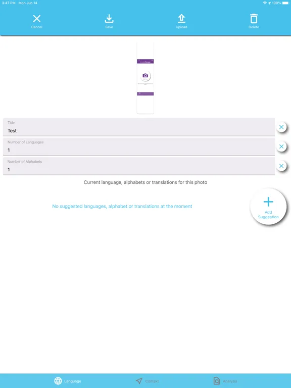 Capturas de tela do LinguaSnapp Melbourne iPad 