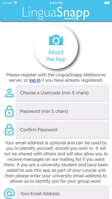 Capturas de tela do LinguaSnapp Melbourne