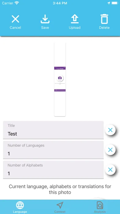 Capturas de tela do LinguaSnapp Melbourne