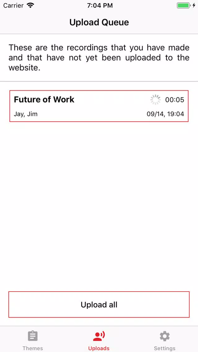 Zrzuty ekranu TalkFutures