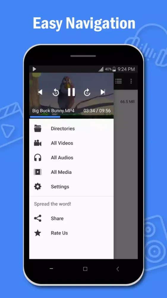 Screenshot di Full HD Video Player