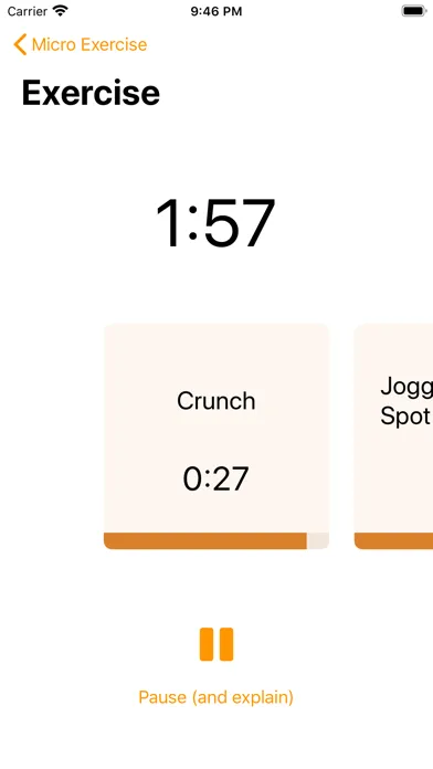 Zrzuty ekranu Micro Exercise (at home)