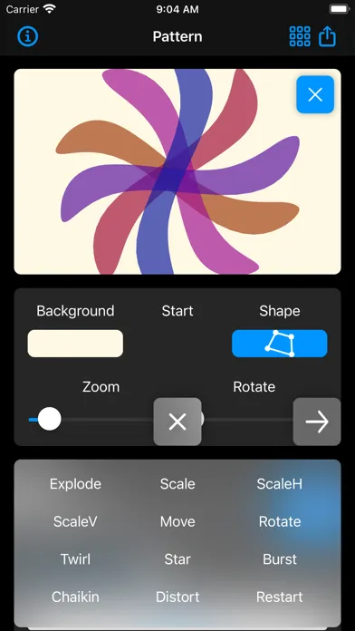 Zrzuty ekranu Pattern Maker