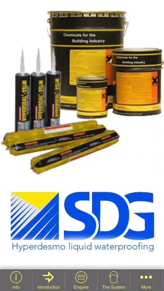 Captures d'écran de SDG Waterproofing