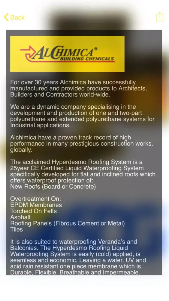 Captures d'écran de SDG Waterproofing