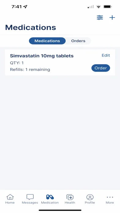 ภาพหน้าจอของ BWT Prescriptions