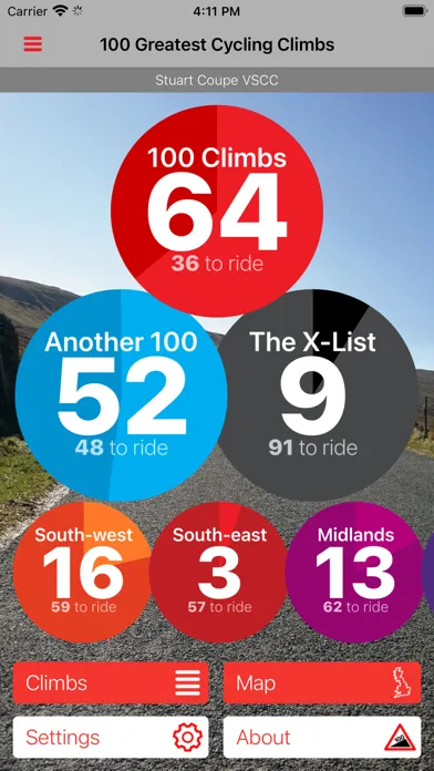Tangkapan layar 100 Greatest Cycling Climbs