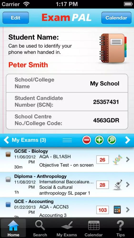 Exam Pal سکرین شاٹس