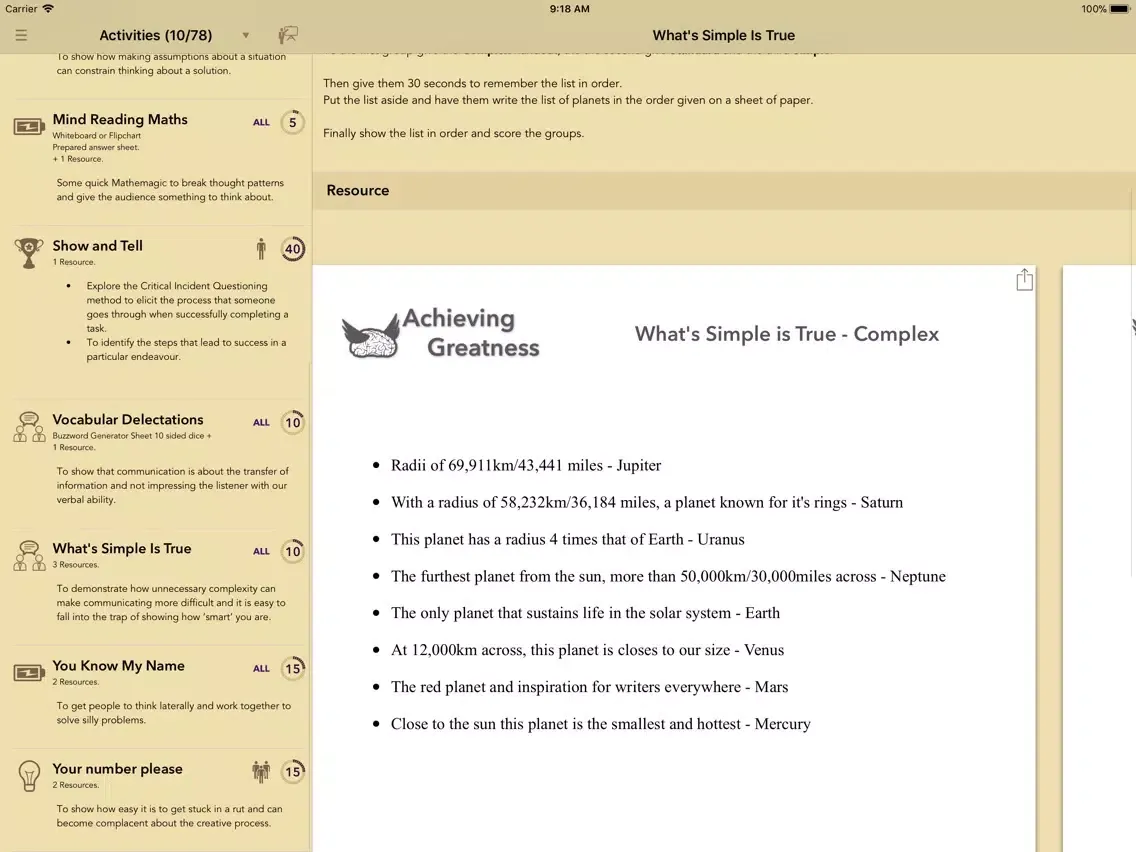 Capturas de pantalla de Trainers Toolbox Lite iPad 