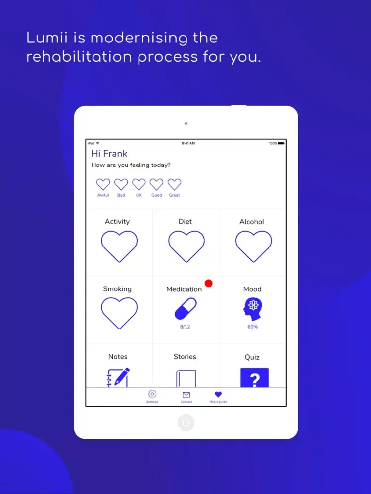 Lumii - Cardiac Rehabilitation iPad  스크린샷