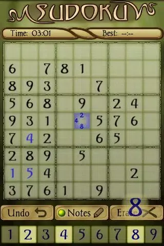 Sudoku स्क्रीनशॉट
