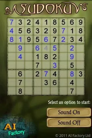 Sudoku स्क्रीनशॉट