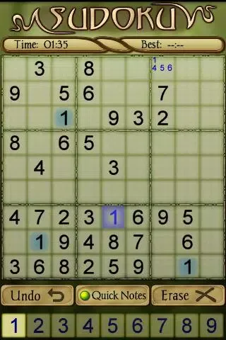 Sudoku स्क्रीनशॉट